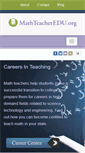 Mobile Screenshot of mathteacheredu.org