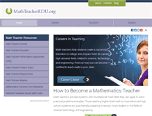 Tablet Screenshot of mathteacheredu.org